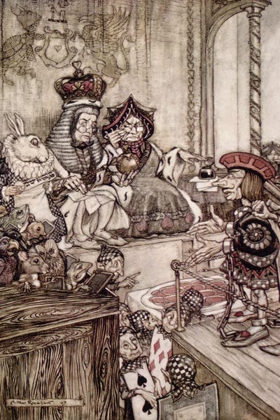 Knave Before The King And Queen Of Hearts Il Arthur Rackham Icanvas