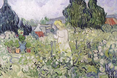 Mademoiselle Gachet in her garden at Auvers-sur-Oise, 1890  by Vincent van Gogh multi panel art