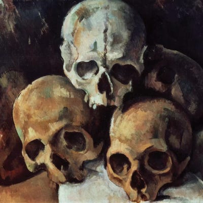 Pyramid Of Skulls, 1898-1900 by Paul Cezanne canvas print