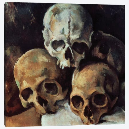 Pyramid Of Skulls, 1898-1900 Canvas Print #BMN6402} by Paul Cezanne Canvas Art Print
