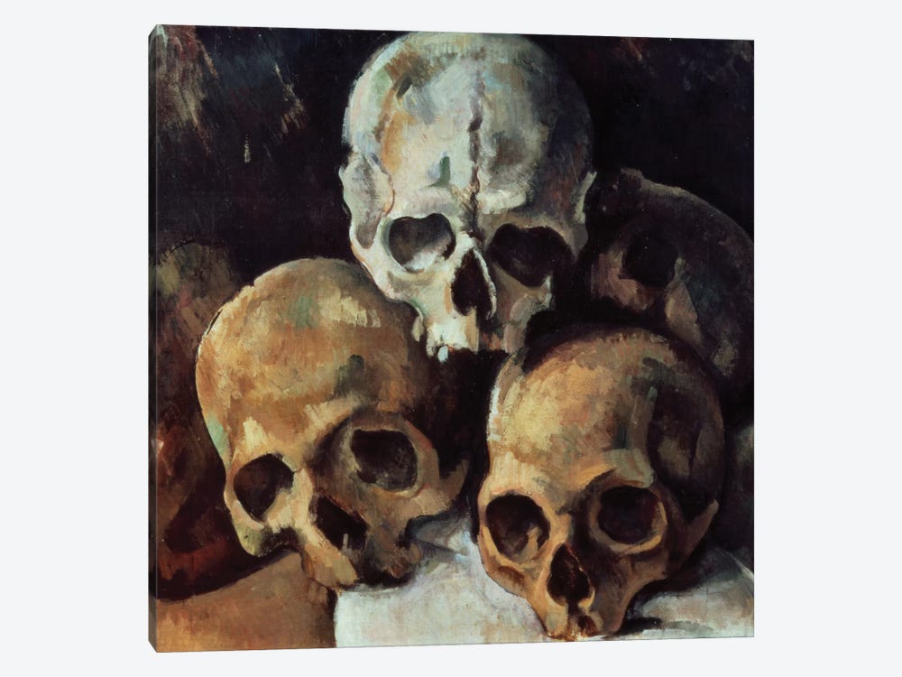 Pyramid Of Skulls, 1898-1900 by Paul Cezanne 1-piece Canvas Art