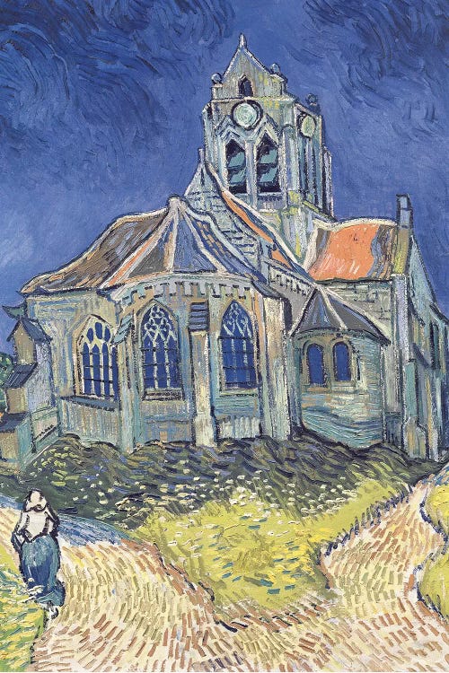 The Church at Auvers-sur-Oise, 1890  by Vincent van Gogh wall art