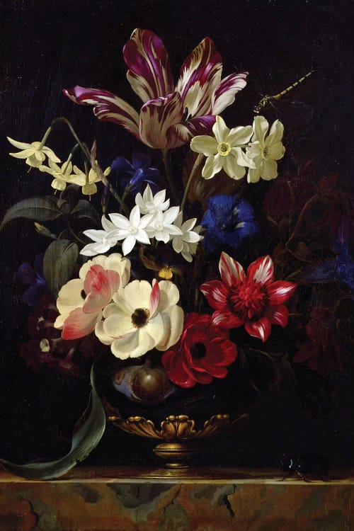 Still Life With Flowers by Willem van Aelst wall art