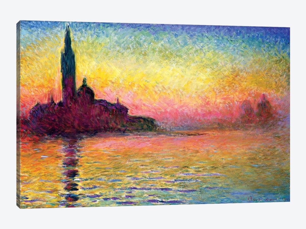 San Giorgio Maggiore By Twilight, 1908 (National Museum Of Wales, Cardiff) by Claude Monet 1-piece Art Print
