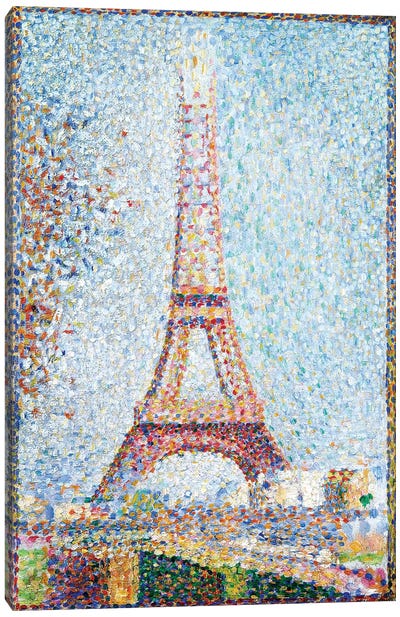 The Eiffel Tower, 1889 Canvas Art Print - Post-Impressionism Art