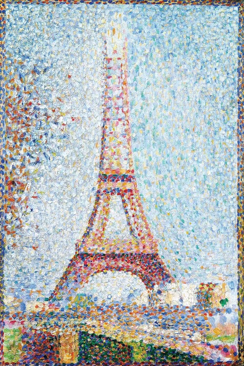The Eiffel Tower, 1889 by Georges Seurat wall art