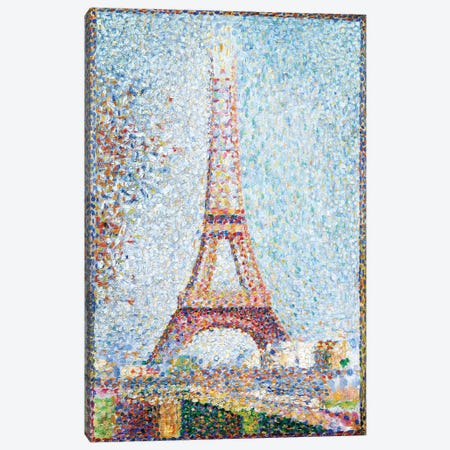 The Eiffel Tower, 1889 Canvas Print #BMN6418} by Georges Seurat Canvas Artwork