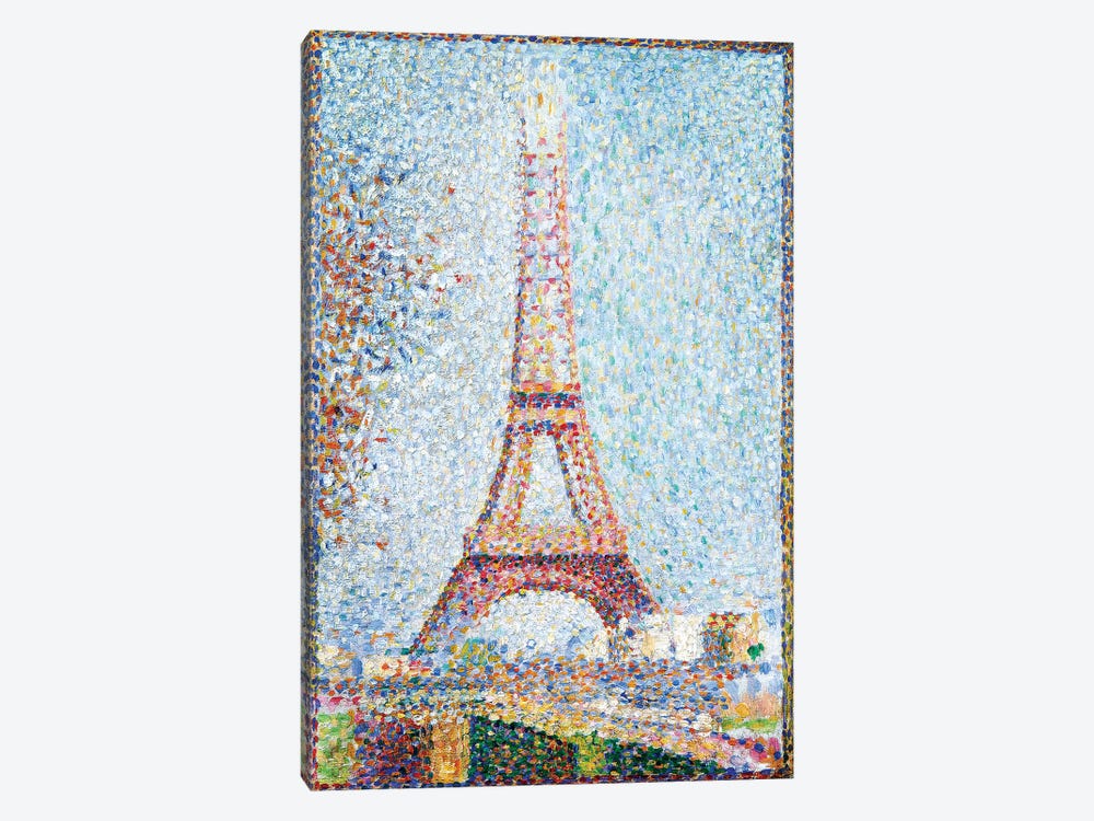 The Eiffel Tower, 1889 by Georges Seurat 1-piece Canvas Print