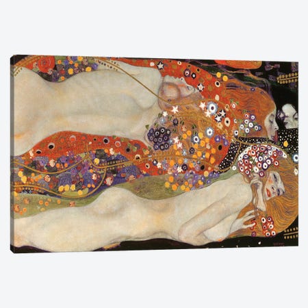Water Serpents II, 1904-07 Canvas Print #BMN6422} by Gustav Klimt Canvas Art Print