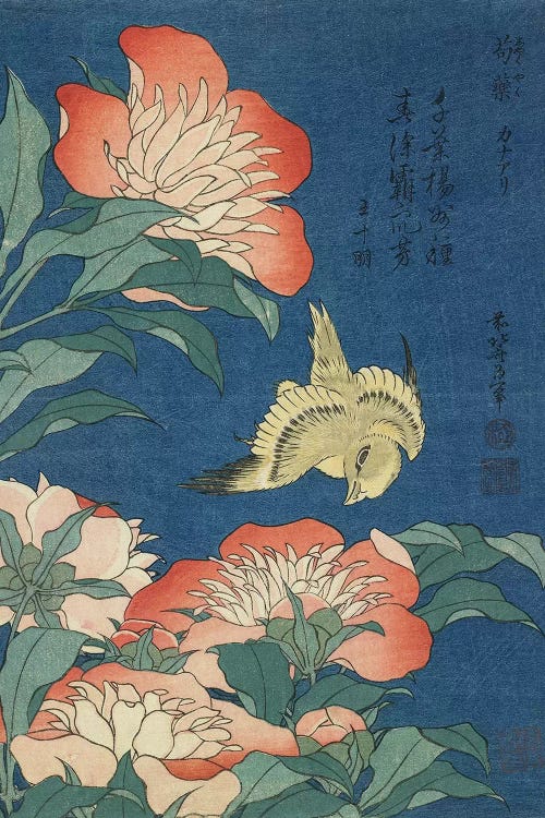 Peonies And Canary, c.1833