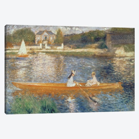 Boating On The Seine, c.1879 Canvas Print #BMN6426} by Pierre Auguste Renoir Canvas Wall Art