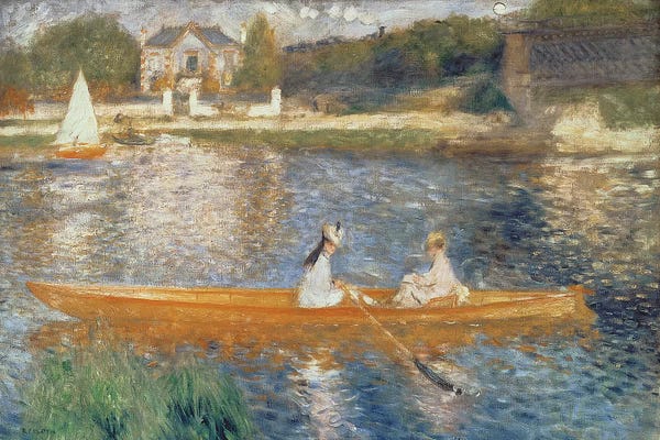 Pierre-Auguste Renoir: Boating On The Seine, c.1879 by Pierre-Auguste Renoir
