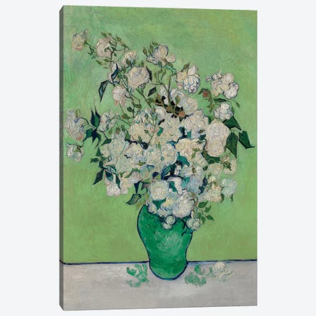 A Vase Of Roses, 1890 Canvas Print #BMN6427} by Vincent van Gogh Canvas Wall Art