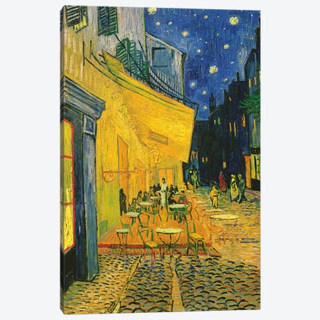 Café Terrace, Place du Forum, Arles, 1888 Canvas Print #BMN6429} by Vincent van Gogh Canvas Print