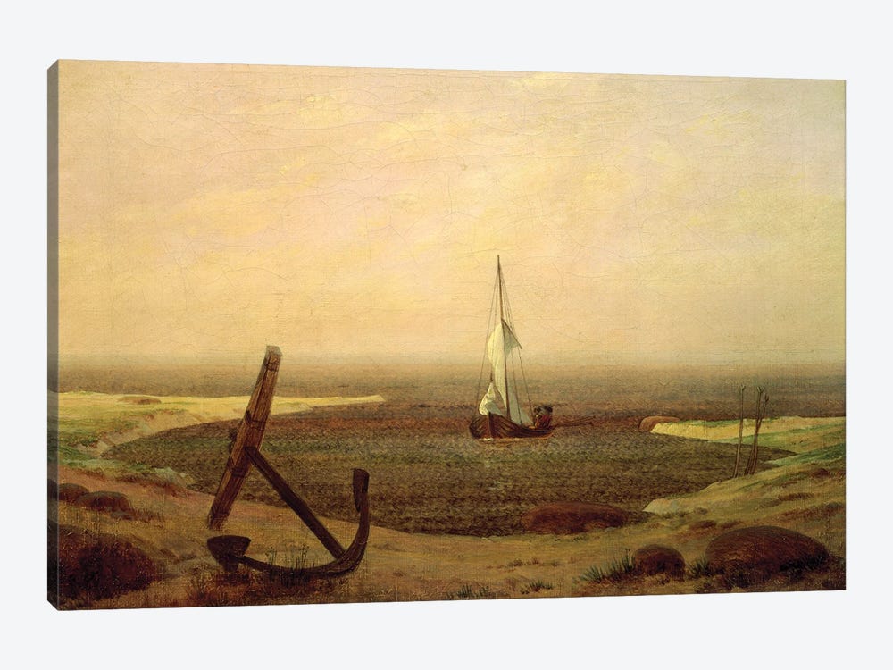 Evening by Caspar David Friedrich 1-piece Canvas Artwork
