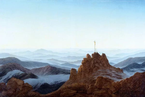 Romanticism: Morning In The Riesengebirge, 1810-11 by Caspar David Friedrich