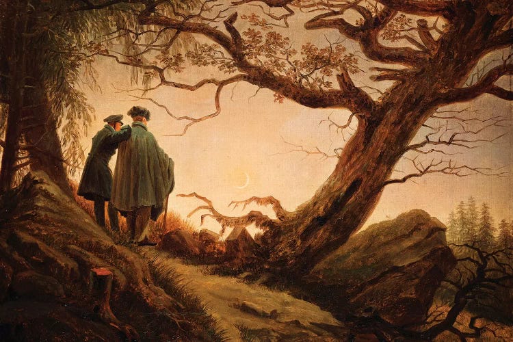 Two Men In The Consideration Of The Moon, c.1830