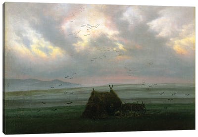 Waft Of Mist, c.1818-20 Canvas Art Print - Caspar David Friedrich
