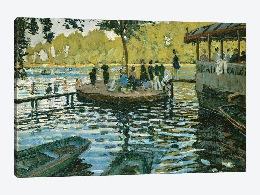 La Grenouillere, 1869 by Claude Monet 1-piece Canvas Art