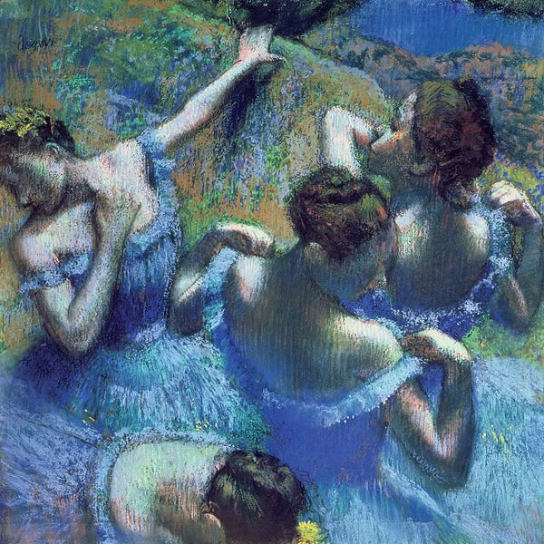Edgar Degas: Blue Dancers, c.1899 by Edgar Degas