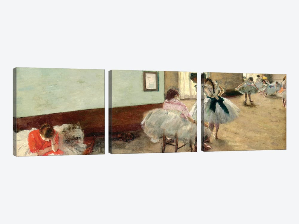 The Dance Lesson, c.1879 3-piece Canvas Art