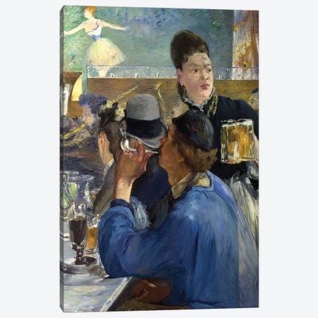 Corner Of A Café-Concert, 1878-80 Canvas Print #BMN6450} by Edouard Manet Canvas Art