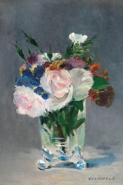 Impressionism: Flowers In A Crystal Vase, c.1882 by Edouard Manet