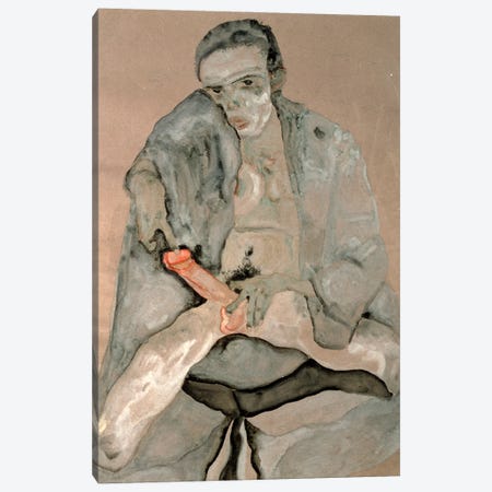 Eros, 1911 Canvas Print #BMN6459} by Egon Schiele Canvas Art