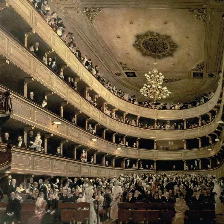 The Auditorium Of The Old Castle Theatre, 1888