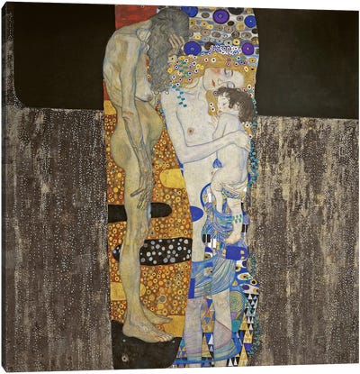 The Three Ages Of Women, 1905 Canvas Art Print - All Things Klimt
