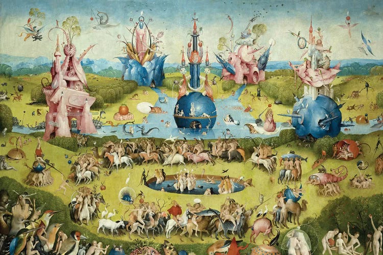 Detail Of Central Panel's Top Half, The Garden Of Earthly Delights, 1490-1500