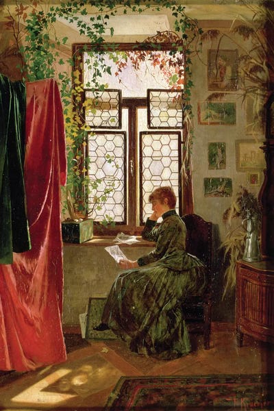 Interiors: Reading the letter by Peter Kraemer