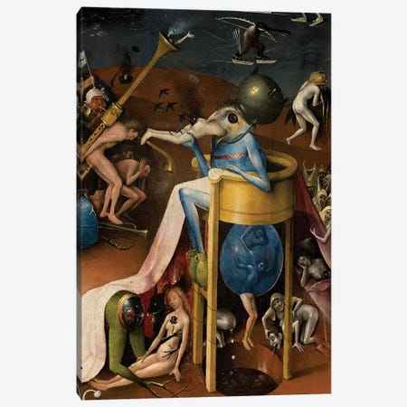 Detail Of The Prince Of Hell, The Garden Of Earthly Delights, 1490-1500 Canvas Print #BMN6480} by Hieronymus Bosch Canvas Print