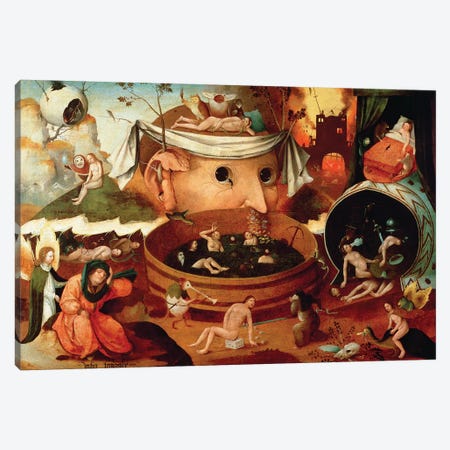 Vision de Tondal (Tondal's Vision) Canvas Print #BMN6481} by Hieronymus Bosch Canvas Print
