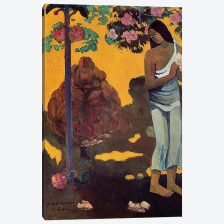 Te Avae No Maria (Month Of Mary), 1899 Canvas Print #BMN6494} by Paul Gauguin Art Print