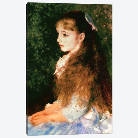 Portrait Of Mademoiselle Irene Cahen d'Anvers, 1880 Canvas Print #BMN6498} by Pierre-Auguste Renoir Canvas Artwork