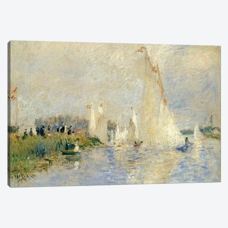 Regatta At Argenteuil, 1874 Canvas Print #BMN6500} by Pierre Auguste Renoir Canvas Art