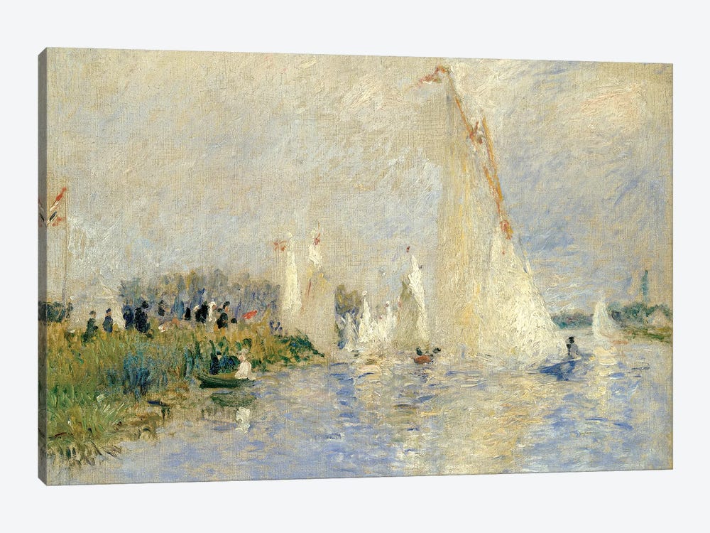 Regatta At Argenteuil, 1874 by Pierre-Auguste Renoir 1-piece Canvas Print