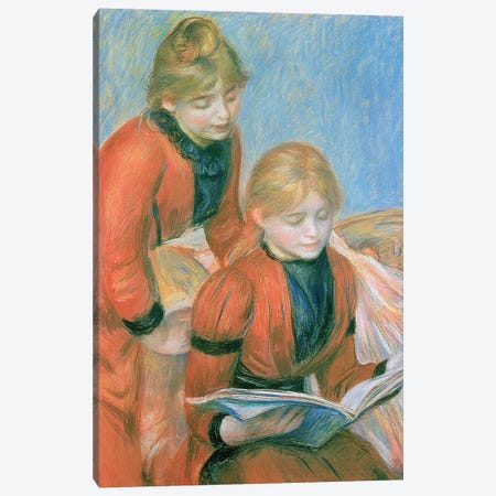 The Two Sisters Canvas Print #BMN6501} by Pierre-Auguste Renoir Canvas Wall Art