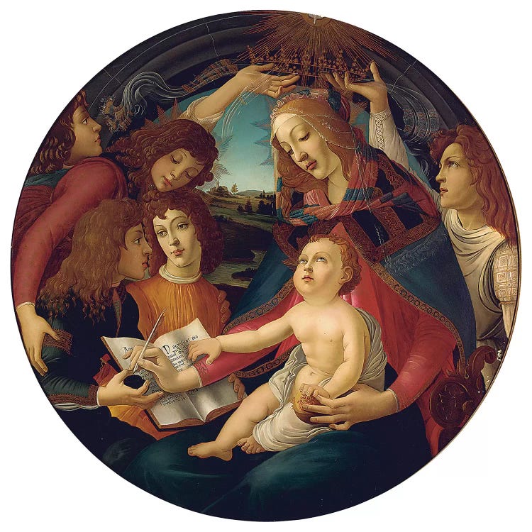 Madonna Of The Magnificat by Sandro Botticelli wall art