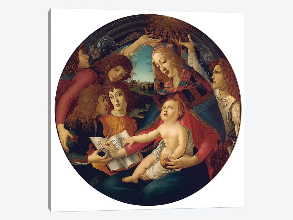 Madonna Of The Magnificat by Sandro Botticelli 1-piece Canvas Print