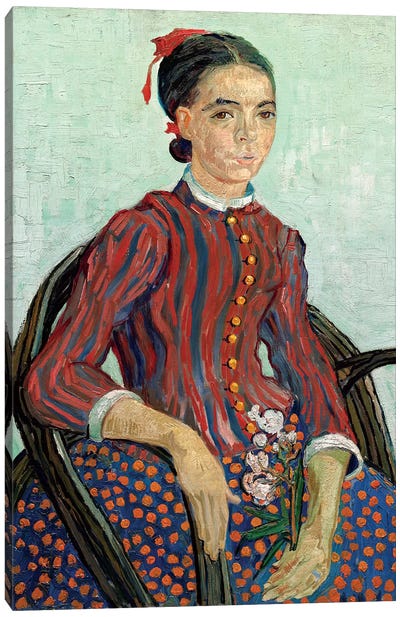 La Mousme, 1888 Canvas Art Print - Vincent van Gogh