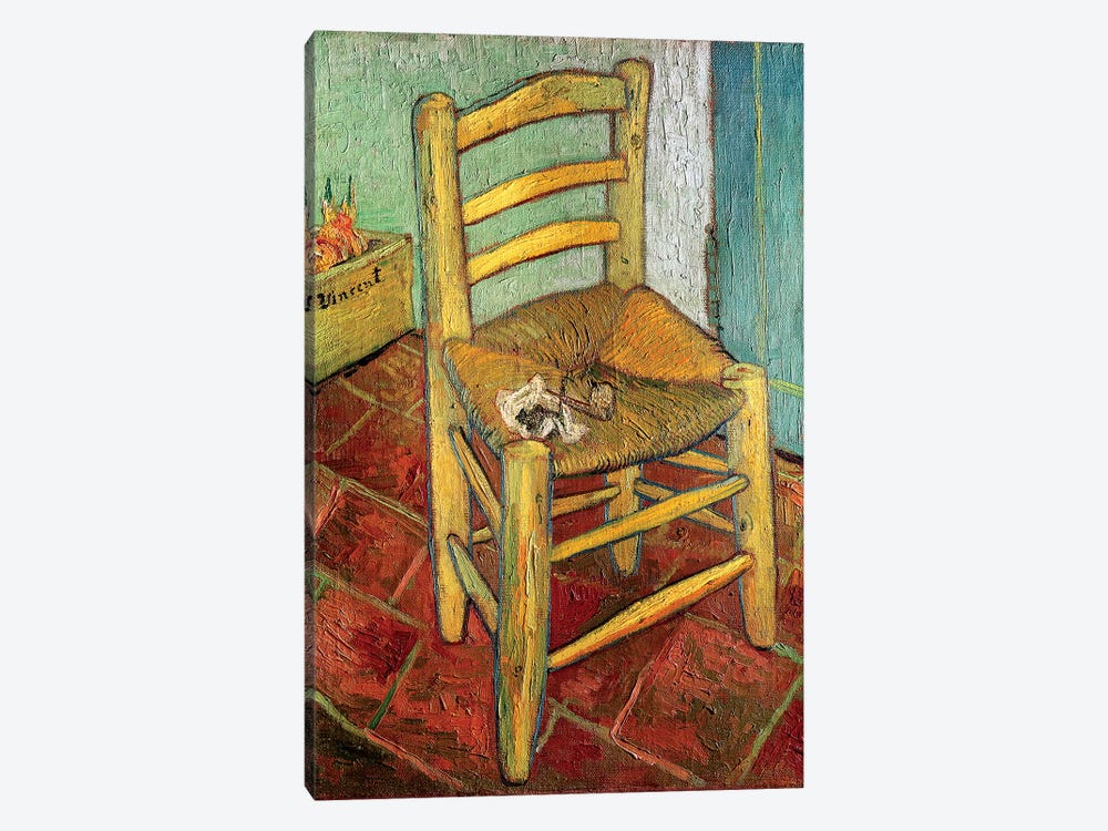Vincent's Chair, 1888 by Vincent van Gogh 1-piece Canvas Wall Art