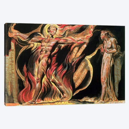 "Such Visions Have Appeared To Me" (Illustration From Jerusalem: The Emanation Of The Giant Albion), 1804 Canvas Print #BMN6519} by William Blake Art Print