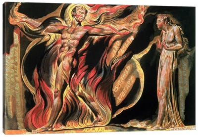 "Such Visions Have Appeared To Me" (Illustration From Jerusalem: The Emanation Of The Giant Albion), 1804 Canvas Art Print - William Blake