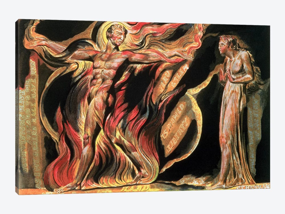 "Such Visions Have Appeared To Me" (Illustration From Jerusalem: The Emanation Of The Giant Albion), 1804 by William Blake 1-piece Art Print