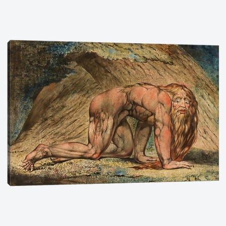Nebuchadnezzar, 1795 (Minneapolis Institute Of Art) Canvas Print #BMN6521} by William Blake Canvas Art