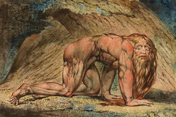 Romanticism: Nebuchadnezzar, 1795 (Minneapolis Institute Of Art) by William Blake