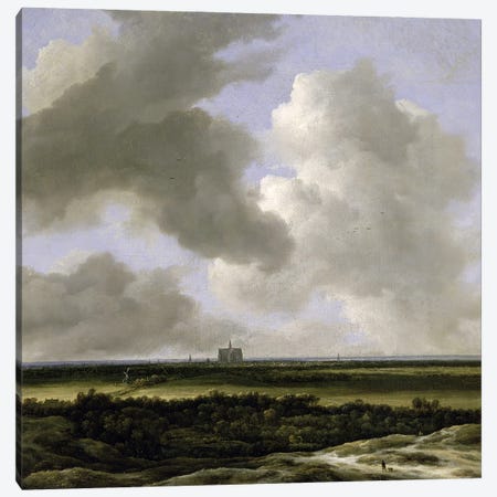 Panoramic View of Haarlem, c.1670  Canvas Print #BMN652} by Jacob Isaacksz van Ruisdael Art Print