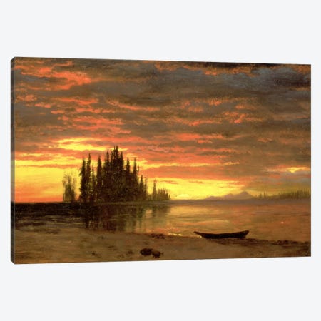 California Sunset Canvas Print #BMN6531} by Albert Bierstadt Canvas Print